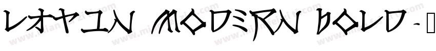 Latin modern bold字体转换